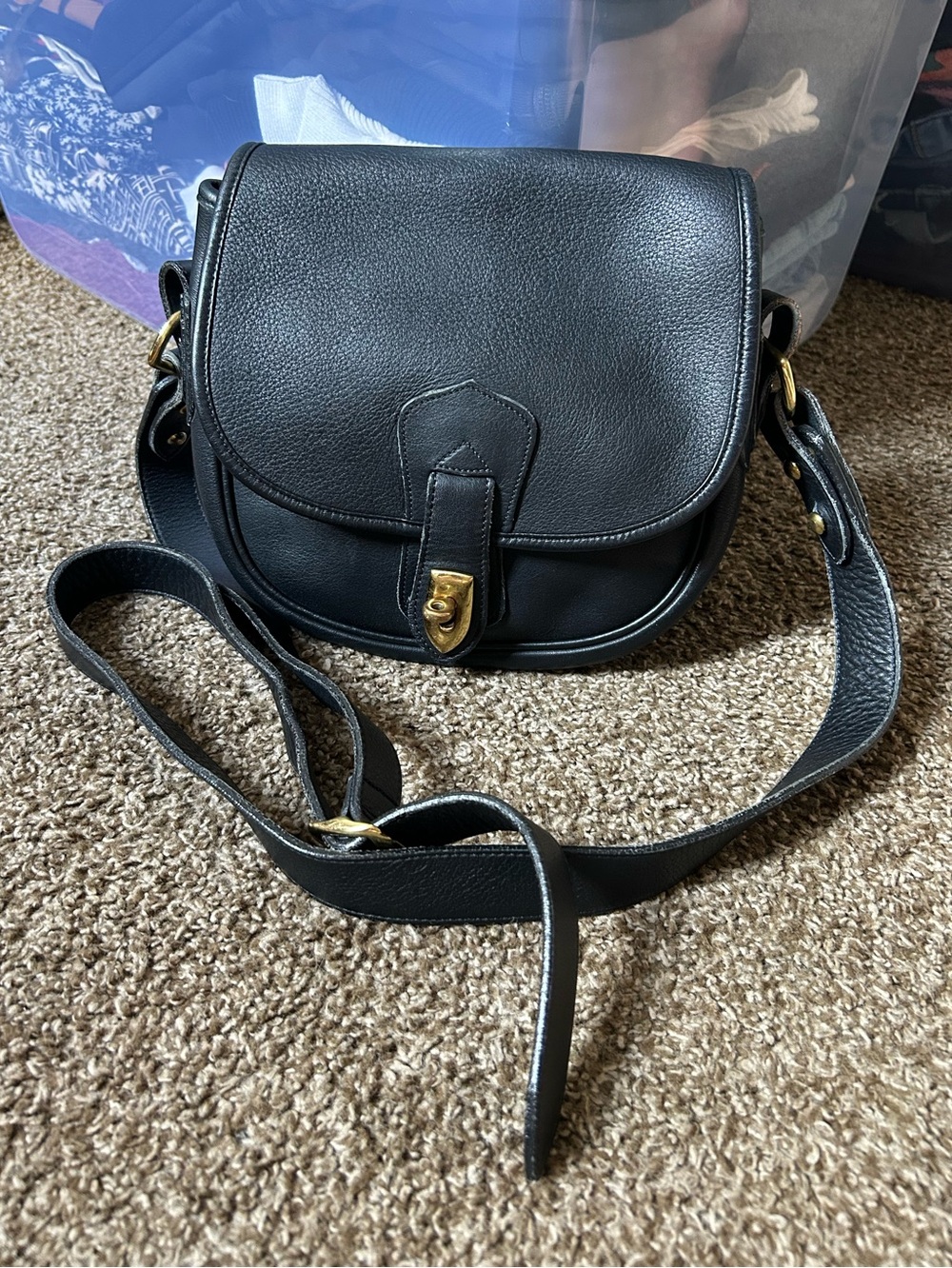 Black Dooney and Bourke All Weather Leather Equestrian Sporting Pouch
